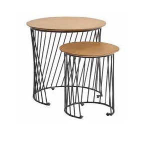 Tables en bois de fer en métal au design classique de style vintage Dernières tendances Taille personnalisée Forme Couleur Utilisations dans la maison Hôtel - Product Image 3