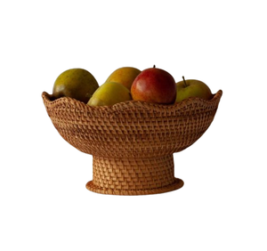 Accessoire décoratif de table en gros bol de fruits en rotin fait à la main à la mode bol de haute qualité pour Noël - Product Image 6