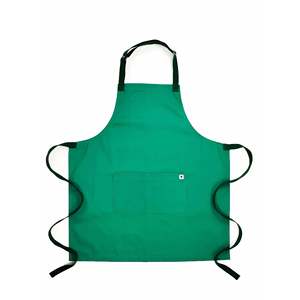 Grembiule da Lavoro Stile Giapponese Verde in Vera Pelle e Cotone per Bambini, Uso Commerciale e Ristorazione, Autentico Grembiule da Macellaio - Product Image 2