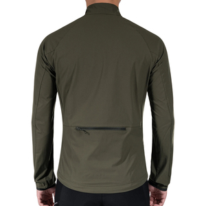 แจ็กเก็ตใส่วิ่งสำหรับผู้ชายผ้าซาตินพิมพ์โลโก้เสื้อฮู้ดผ้าโพลีเอสเตอร์มีซิปเสื้อกันลมออกแบบได้ตามต้องการ - Product Image 4