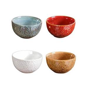 Elegante Juego de Tazones de Cerámica para Decoración de Mesa de Comedor, Tazón Profundo de Cerámica para Sopa, Guisos y Salsas, Hecho a Mano - Product Image 5