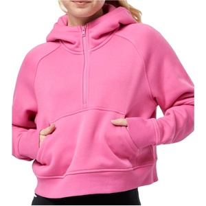 Nouveau sweat à capuche pour femme à demi-zip, taille adulte, tendance, séchage rapide, confortable et respirant, fabricant de vêtements pour femme - Product Image 1