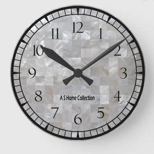 Decoraciones para el hogar y la oficina más vendidas Reloj de pared de madreperlas de metal alto Diseño moderno de estilo americano hecho a mano - Product Image 3