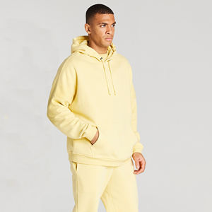 Sweat à capuche en éponge française 100% coton personnalisé OEM Streetwear d'hiver imprimé lavage à l'acide capuche solide surdimensionné poche de créateur - Product Image 4
