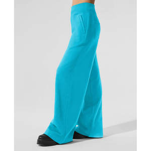 Breathable Solid Color Drawstring Waist Latest Style Joggers Gym Wear Straight Leg <b>Trouser</b> Outdoor Wear Baggy Sweat Pant <b>Women</b> - Product Image 6