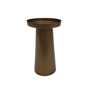 Bougeoir pilier en métal fini doré nouveauté pour la maison et le mariage pilier de bougie de luxe décoré à la main - Product Image 4