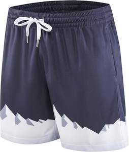 Ensembles de shorts de basket-ball unisexe surdimensionnés imprimés de logo personnalisé Shorts de sport décontractés respirants à séchage rapide pour la peau - Product Image 5