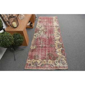 Vintage 9x12 rojo beige estilo Kilim alfombra turca gran área de lana 10mm de espesor para entrada 29x8ft rectángulo patrón de retazos - Product Image 1