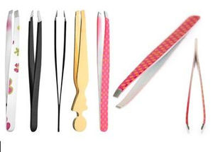 Pince à sourcils à pointe oblique en acier inoxydable de luxe de qualité supérieure outil de beauté de précision personnalisable léger écologique OEM/ODM - Product Image 2