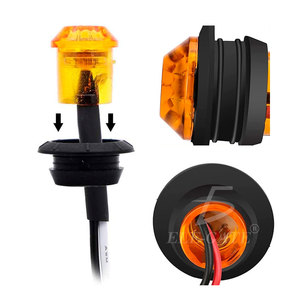 Nuova Luce LED Laterale Rotonda Ambra 12V per Camion, Set da 10 Pezzi, Indicatore di Posizione per Modello Howo - Product Image 5