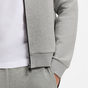 Precio al por Mayor para Compradores al por Mayor, Sudadera con Capucha y Cremallera para Hombre, con Material Cómodo y Cordones, Logotipo Personalizado, Mangas Completas, Precio de Fábrica - Product Image 4