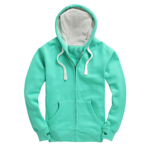 Sweat-shirt à capuche zippé en molleton uni pour homme, doublé en sherpa, avec logo technique imprimé, motif d'hiver, 100% coton - Product Image 2