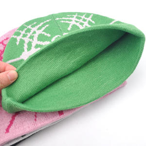 Fashion Beanie <b>Hats</b> <b>Winter</b> <b>Hat</b> 100% Acrylic Custom Logo Caps Unisex Chunky Custom Knitted Jacquard <b>Winter</b> <b>Hats</b> - Product Image 4