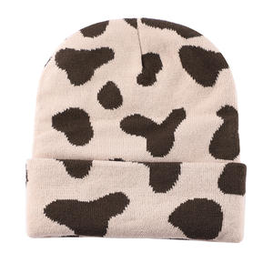 Bonnet/casquette d'hiver chaud en tricot épais unisexe, à la mode, avec nœuds, respirant, imperméable, personnalisable - Product Image 2