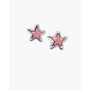 Pendientes de Aro y con Piedras de Diamante Happy Star en Rodio y Oro - Product Image 1