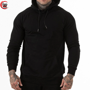 Pull à capuche d'hiver en molleton de polyester pour hommes 400gsm 100% coton teint uni sans ficelles design de poche imprimé motif solide - Product Image 1