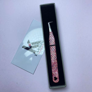 Kaamir-Pince à épiler professionnelle haute précision anti-magnétique en acier inoxydable à pointe lisse, volume de 10mm, pour la beauté - Product Image 1