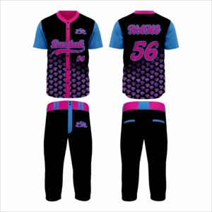 Conjunto de Uniforme de Béisbol y Sóftbol para Hombre al por Mayor, 100% Poliéster, Secado Rápido, Alta Calidad, Personalizable con Logotipo Frontal y Botones - Product Image 3