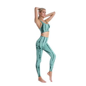 Conjuntos de ropa atlética para mujer Sujetador deportivo transpirable con espalda cruzada Leggings sin costuras Yoga Gym Fitness Sets Tallas grandes Active - Product Image 3