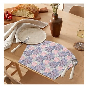 Proveedor de Manteles Individuales de Algodón, Manteles Individuales con Borlas y Estampado Mandala Azul Boho, Posavasos, Servilletas de Mesa, Suministro al por Mayor OEM, Marca Privada - Product Image 3