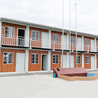 Maison conteneur moderne préfabriquée boîte de nuit de 20 pieds conteneur plat