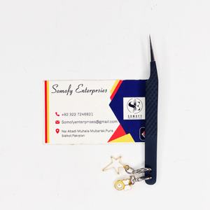 Pinzas Somofy de Acero Inoxidable de 10 mm con Punta Lisa, Antiestáticas, Duraderas y de Precisión para Pestañas de Volumen - Product Image 6