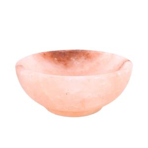 Cuenco de sal rosa del Himalaya hecho a mano reutilizable artesanías naturales únicas para uso en mesa Mineral Saltware plato de especias cuenco para servir - Product Image 1