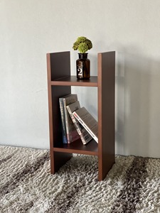 Table de chevet en bois de rangement moderne et minimaliste à 2 niveaux de qualité supérieure pour la maison, le bureau, l'école et les petits espaces. - Product Image 5