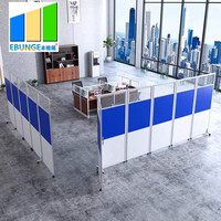 EBUNGE Cloison coulissante pliante personnalisée en MDF et aluminium de 32 mm pour bureau, hôtel, maison, cuisine, école