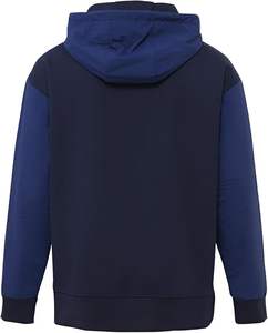 Sweat à capuche à manches longues bleu bijou pour hommes Pull en coton décontracté avec cordon de serrage et poche pour les sports d'hiver - Product Image 2