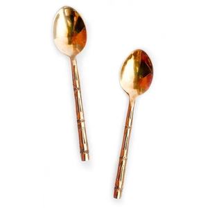 Juego de servicio de cena de Buffet para restaurante, cuchara ranurada, ensalada dorada, cucharas de buena calidad, juego de servidor de ensaladas con mango Acrílico - Product Image 6