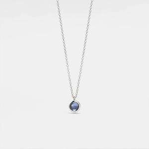 จี้สร้อยคอเงินแท้ประดับคริสตัลลาบราดอไรต์ทรงพระจักรพรรดิ์  รับรองโดยผู้เชี่ยวชาญด้านอัญมณี  เหมาะสำหรับงานแต่งงาน  ทันสมัย - Product Image 2