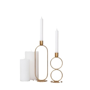 Meilleures ventes Bougeoir en métal doré avec finition en fer personnalisé pour le logo de l'hôtel de la maison de mariage disponible - Product Image 3