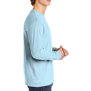 Camisetas de manga larga Sudadera básica de algodón con marca personalizada Mix Color Hombres Camisetas - Product Image 2