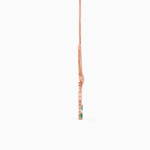 Collar con Colgante de Diamantes Chapado en Oro Amarillo Clásico de 18K, Corte Brillante, Diseño Minimalista, Unisex, para Compromiso o Uso Diario - Product Image 1