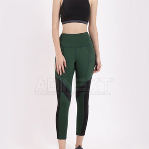 Pakistan Made High Quality Women Legging Solid Four-Way Stretch Breathable Fitness Wear Yoga Leggings with Elastic Waist - Product Image 5