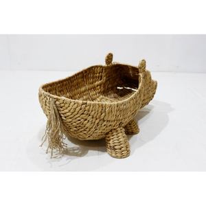 Artex Dong Thap Eco-Friendly Cute Water Hyacinth Hippo Shaped Multifunction Kids Storage <b>Basket</b> for <b>Toys</b> & Decor - Product Image 5