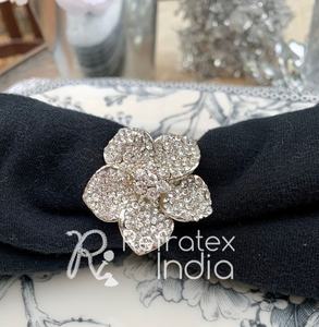 Anillo para servilletas con diamantes de imitación para Hotel, de refractex, hecho en la India, calidad, bajo precio - Product Image 1