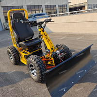 Scooter électrique tout-terrain 4 roues 6000W avec large plateforme de conduite, mouvement stable, vitesse basse et haute, capacité de montée