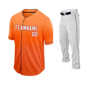 Uniformes de Béisbol Personalizados Recién Llegados a Precios Competitivos, Diseño Único, Conjuntos Transpirables, Marca Privada, Poliéster/Algodón de Alta Calidad - Product Image 4