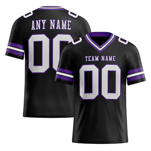 Créez votre propre maillot de football américain pour jeunes, sublimation personnalisée, nouveaux designs 2025, 100% polyester, manches courtes - Product Image 4