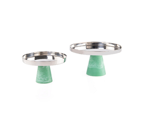 Soporte Redondo para Tartas de Diseño Maravilloso, Soporte para Servir Postres de Madera Hecho a Mano con Tapa de Acrílico, Soporte para Servir Frutas - Product Image 4