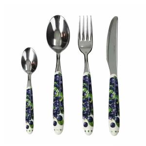 Juego de 2 cubiertos de acero inoxidable Ideal para cocina, mesa, Fiesta en casa, uso, cubiertos chapados en Color plateado, mango de diseño de huella manual - Product Image 2