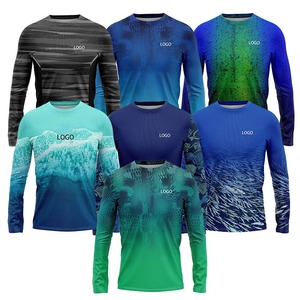 T-shirt de pêche personnalisé avec impression par sublimation, manches courtes, vêtements de pêche respirants, séchage rapide, UPF50+ - Product Image 5