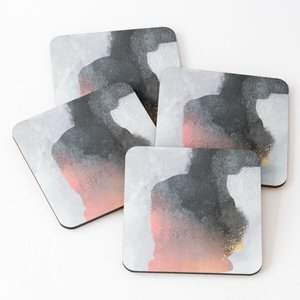 ที่รองแก้วไม้พิมพ์ลาย4ชิ้นชุดอุปกรณ์ครัวบ้านและห้องครัว - Product Image 6