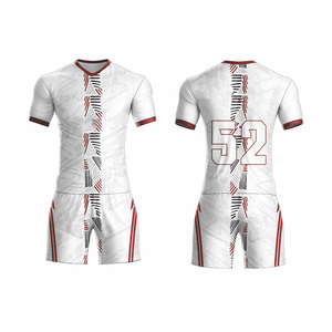 Conjunto de camiseta de fútbol sublimada negra personalizada, ropa de equipo transpirable de secado rápido, Kit de uniforme de fútbol estampado con número de nombre personalizado - Product Image 6