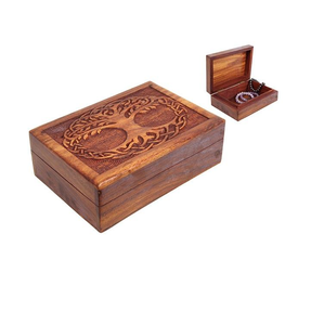 Caja de madera de múltiples diseños para diseño de almacenamiento de joyas Caja de embalaje de joyería de madera múltiple de la India - Product Image 3