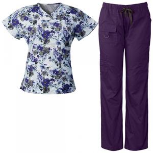 Casual Style Men's <b>Hospital</b> <b>Scrubs</b> Uniform Sets Quick Drying Smell Proof Digital Print Spandex/Polyester Spring/Summer/Autumn - Product Image 1