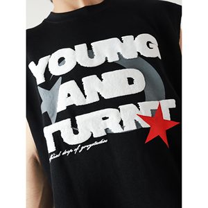 Camiseta Casual Young Turnt Sando Talla XL, Transpirable, de Algodón y Poliéster, con Capucha, Diseño Estampado, Tejido de Punto, Técnica Lavada - Product Image 3