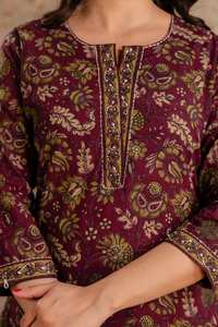 Venta al por mayor colección de trajes de algodón rectos de estilo indio y pakistaní confeccionados, ropa informal y de fiesta - Product Image 3